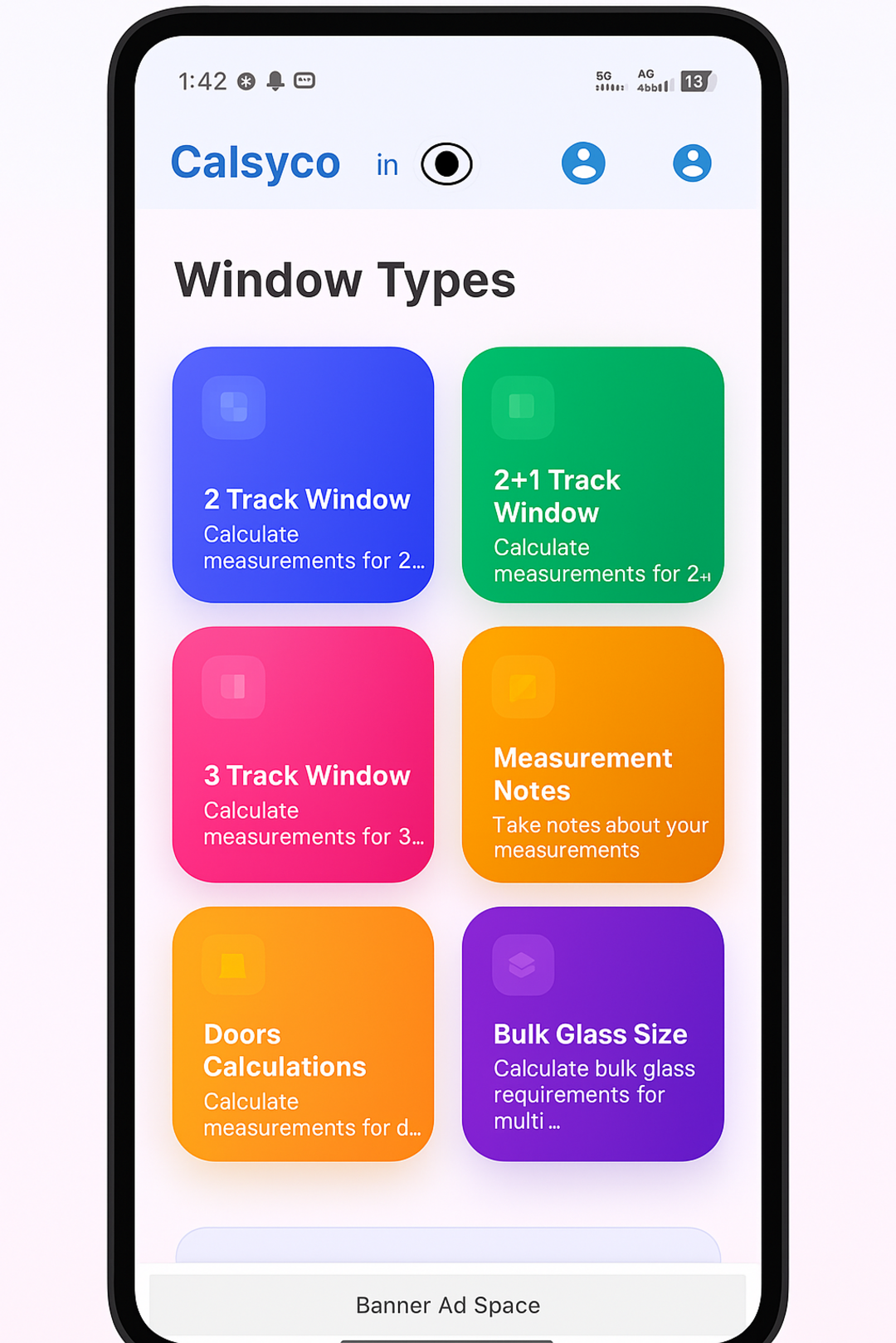 Calsyco App Home Screen